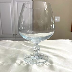 EUC CLAUDIA BY IMPORT ASSOCIATION ONE PLAIN BOWL FACETED BALL AT STEM